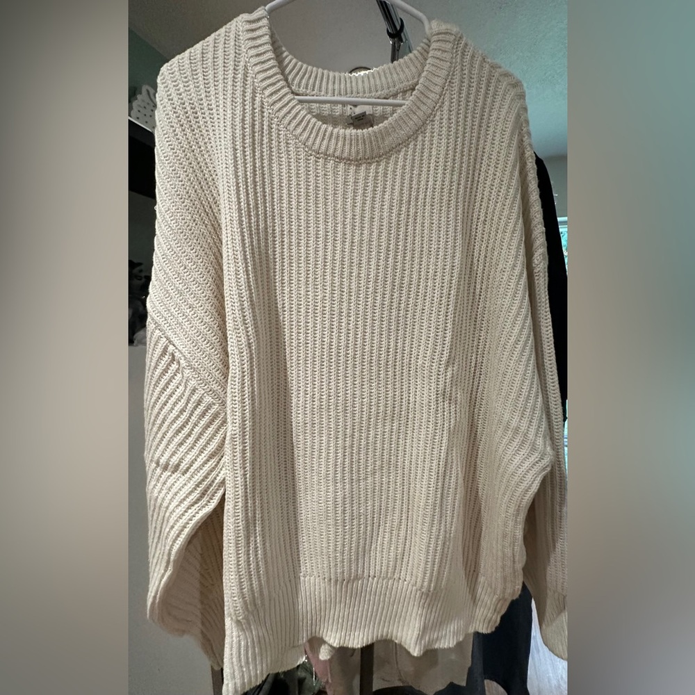 Cream Crew Neck Sweater